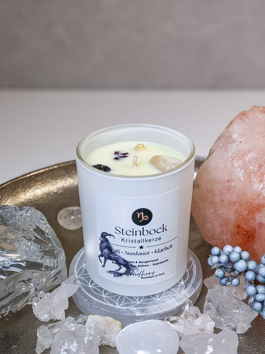 Kristallkerze Sternzeichen Steinbock