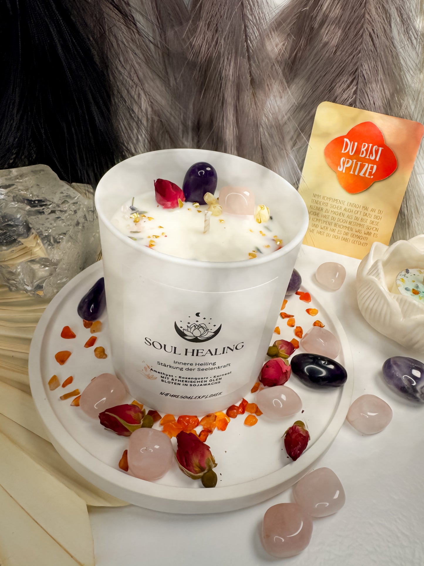 SoulHealing Kerze für Heilung & innere Seelenkraft