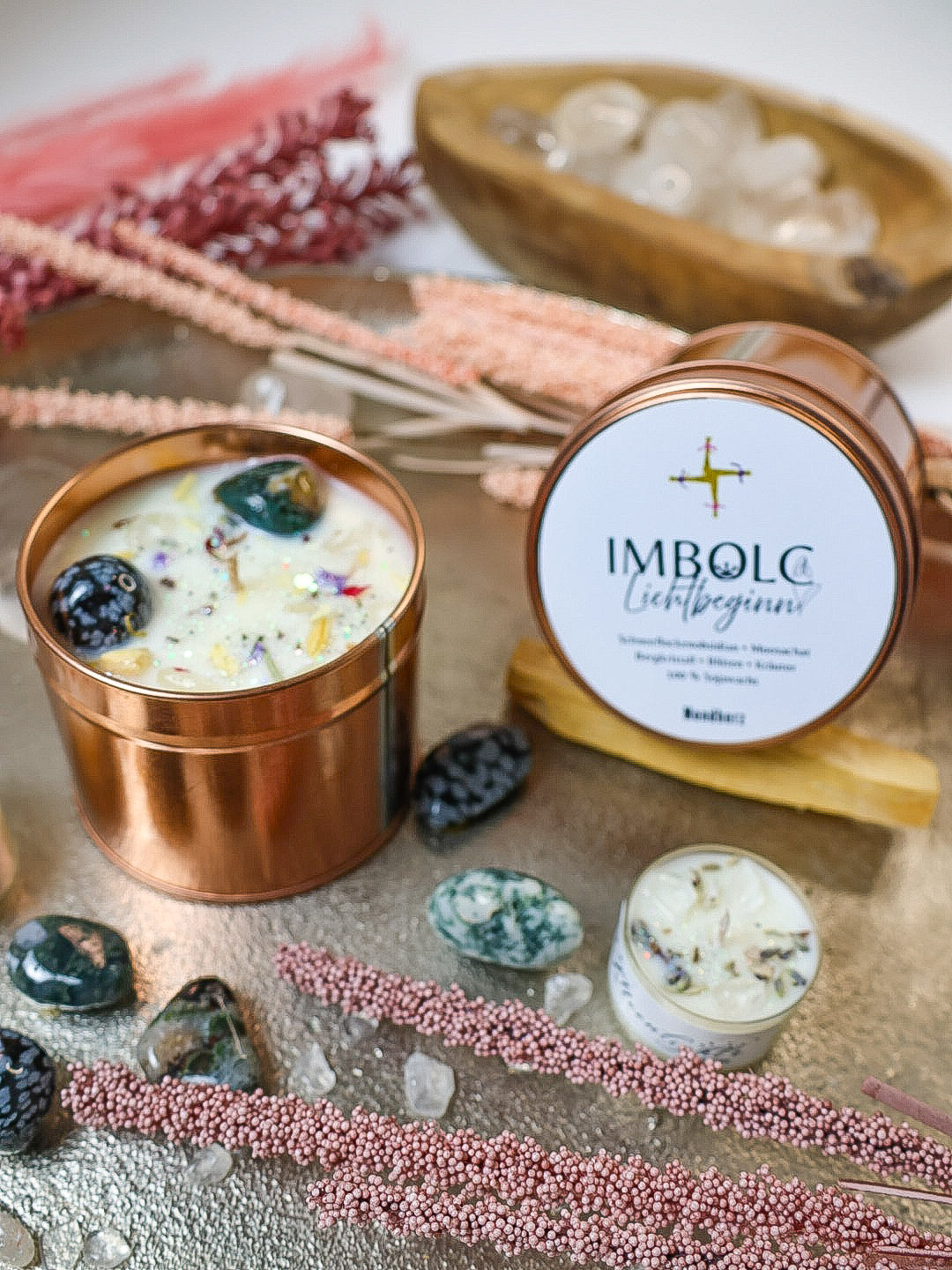 Imbolc Kristallkerze