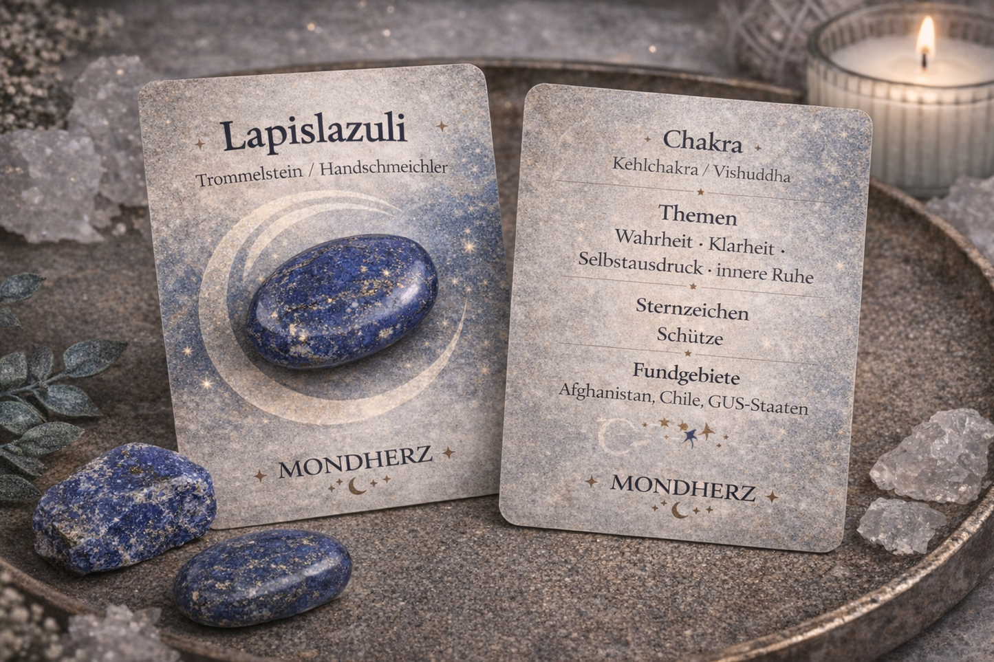 Lapislazuli Handschmeichler |       Trommelstein