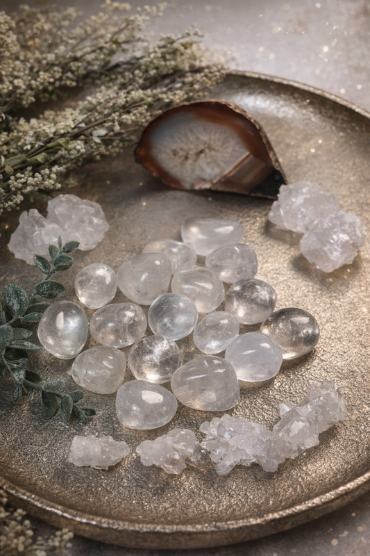 Bergkristall Handschmeichler |           Trommelstein