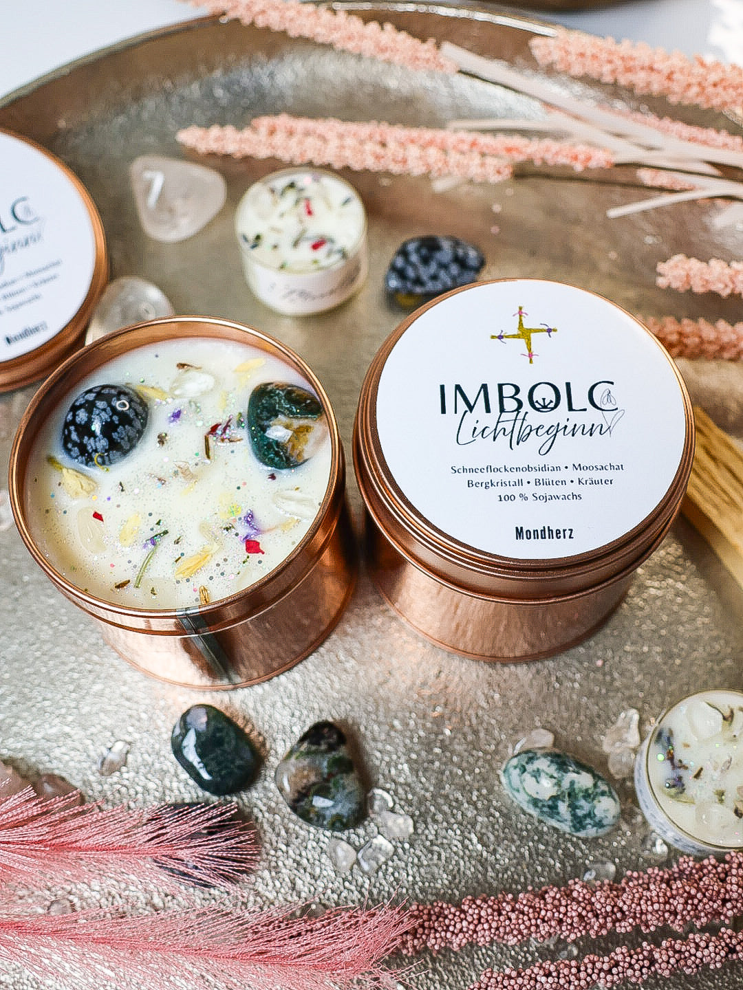 Imbolc Kristallkerze