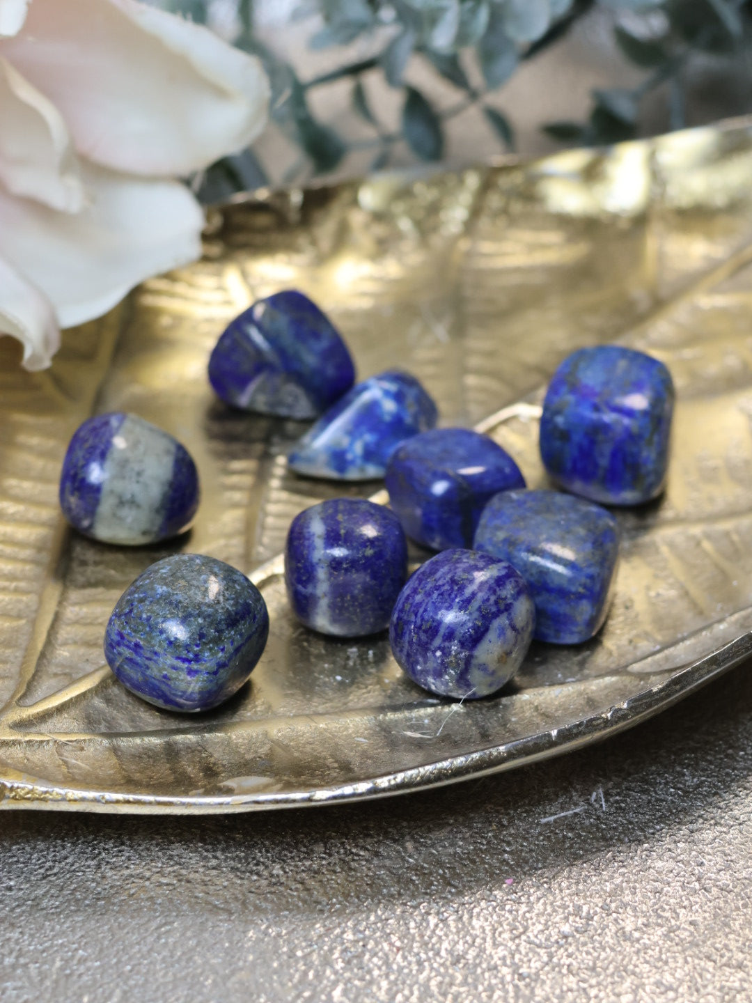 Lapislazuli Handschmeichler |       Trommelstein