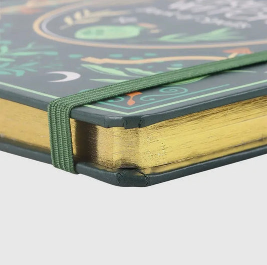 Grüne Hexe A5 Notizbuch