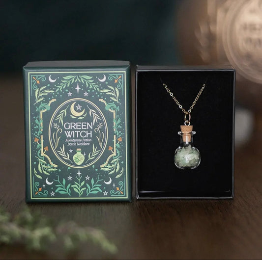 Green Witch Aventurin Talisman-Halskette