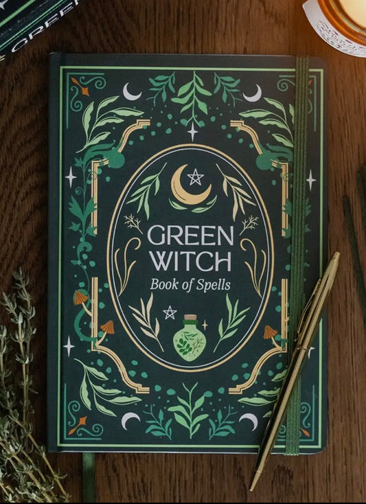 Grüne Hexe A5 Notizbuch