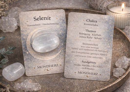 Selenit Handschmeichler |                 Trommelstein