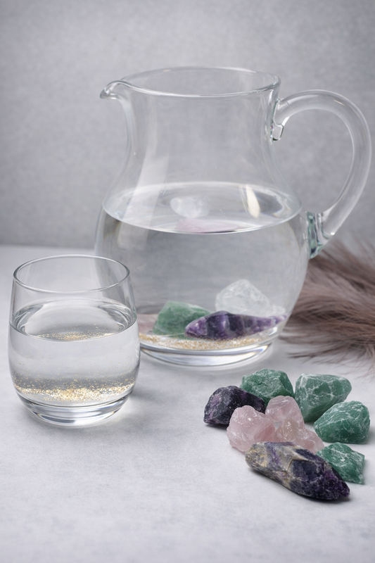 Hautpflege - Edelsteinset    Rohsteine/Wassersteine