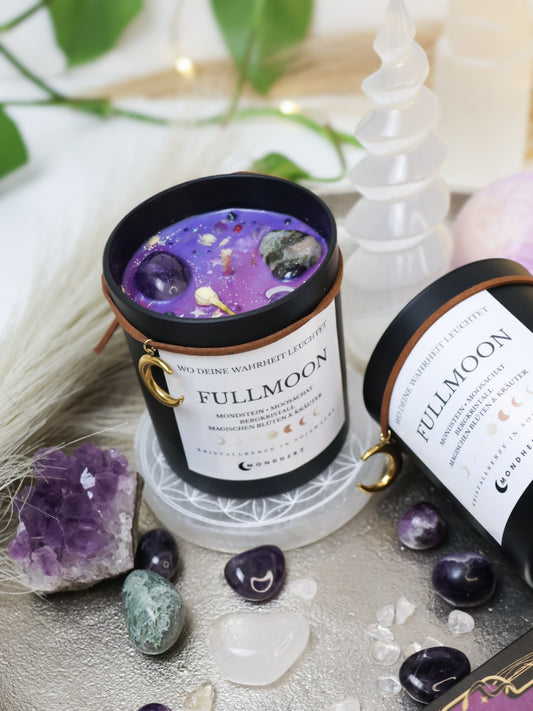 Vollmond Ritualkerze Fullmooncandle Mondkerze 